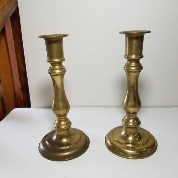 Two vintage brass candle sticks 7 1/4"   (1.1456) - Picture 2 of 10